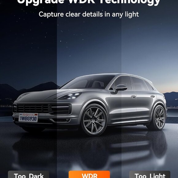 WOLFBOX G930 4K 10" Rear View Mirror Camera with 5.8GHz WiFi, Dash Cam Front and - Picture 8 of 8